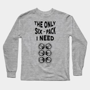 Six Pack Beer Can Abs Long Sleeve T-Shirt